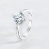 bague solitaire acier plaque or zirconium gravure personnalisable