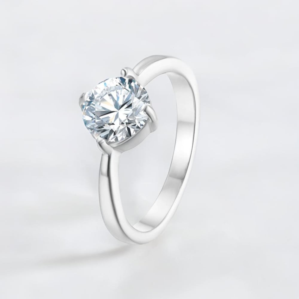 bague solitaire acier plaque or zirconium gravure personnalisable