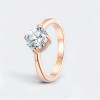bague solitaire acier plaque or zirconium gravure personnalisable