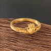 bague mariage Claddagh acier plaque or gravure personnalisable