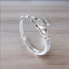 bague mariage Claddagh acier plaque or gravure personnalisable