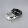 Bague anneau tournant antistress acier facetté
