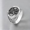 Bague homme saint michael chevaliere protection acier