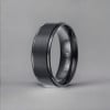 Bague titane personnalisee mat brosse homme femme