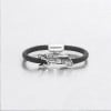Geflochtenes Lederarmband Drachen Edelstahl Magnetverschluss