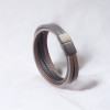 Bracciale da uomo multinastro in pelle con chiusura magnetica in acciaio