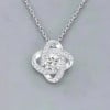 Pendentif argent boule noeud zirconium