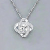 Hanger met knoopbol gemaakt van zilver zirkonium
