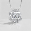 Pendentif argent zirconium etoile de david
