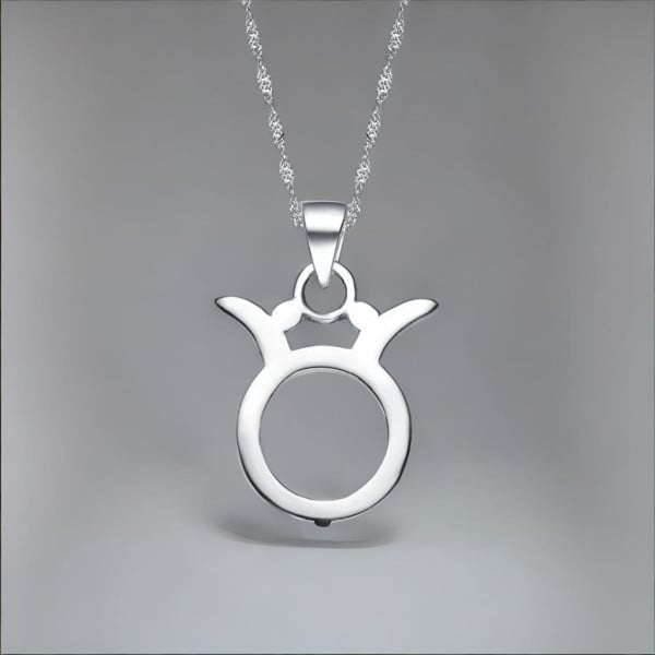 Herenketting met sterrenbeeld Stier en zilveren hanger