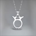Collar del Zodiaco Tauro en Plata de Ley 925 – Estabilidad, fuerza y símbolo astrológico
