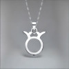 Herenketting met sterrenbeeld Stier en zilveren hanger