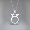 Pendentif homme Collier argent zodiaque Taureau