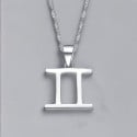 Collar del Zodiaco Géminis en Plata de Ley 925 – Dualidad, comunicación y símbolo astrológico