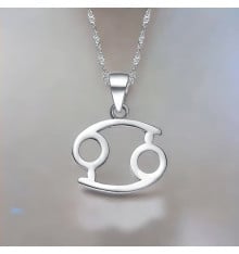 Collana Zodiacale Cancro in Argento 925 – Sensibilità, protezione e simbolo astrologico