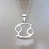 Pendentif homme Collier argent zodiaque Cancer