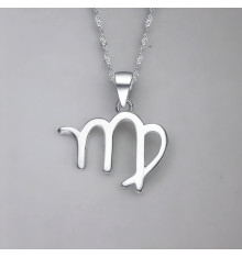Virgo Zodiac Necklace for Men in 925 Sterling Silver – Elegance and Astrological Symbol