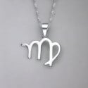 Collar del Zodiaco Virgo para Hombre en Plata de Ley 925 – Elegancia y Símbolo Astrológico