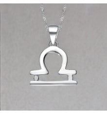 Collana Zodiacale Bilancia in Argento 925 – Armonia, eleganza e simbolo astrologico
