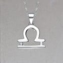Collar del Zodiaco Libra en Plata de Ley 925 – Armonía, elegancia y símbolo astrológico