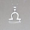 Collana da uomo in argento zodiaco Bilancia con ciondolo