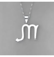 Collana zodiacale Scorpione in argento 925 – Ciondolo astrologico