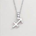 Colgante de hombre Collar de plata del zodiaco Sagitario