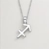Collana da uomo in argento con ciondolo zodiacale Sagittario