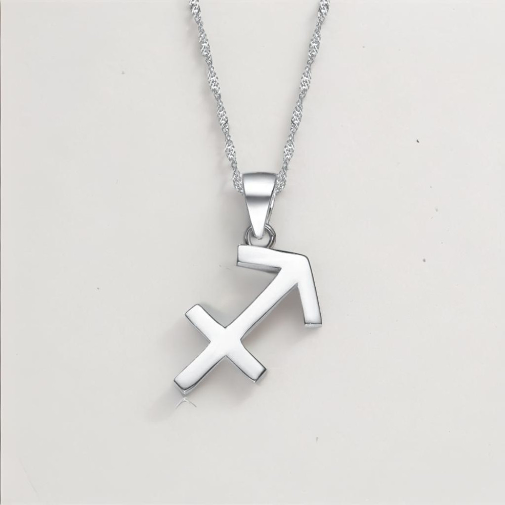 Sterling Silver Sagittarius zodiac pendant necklace