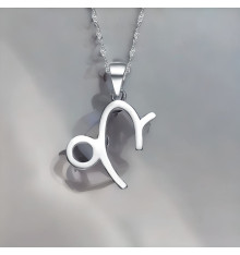 Capricorn Zodiac Necklace in 925 Sterling Silver – Ambition, Wisdom, and Astrological Symbol