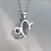 Herenketting met sterrenbeeld Steenbok en zilveren hanger