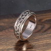 Bague argent homme anneau tournant celtique