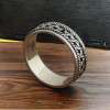 Bague argent homme anneau tournant celtique
