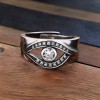 Bague argent ouverte oeil de dieu zirconium