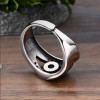 Bague argent ouverte oeil de dieu zirconium