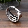 Bague argent ouverte oeil de dieu zirconium