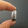 Bague argent anneau tournant celtique anti-stress