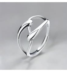 Bague ouverte argent infini