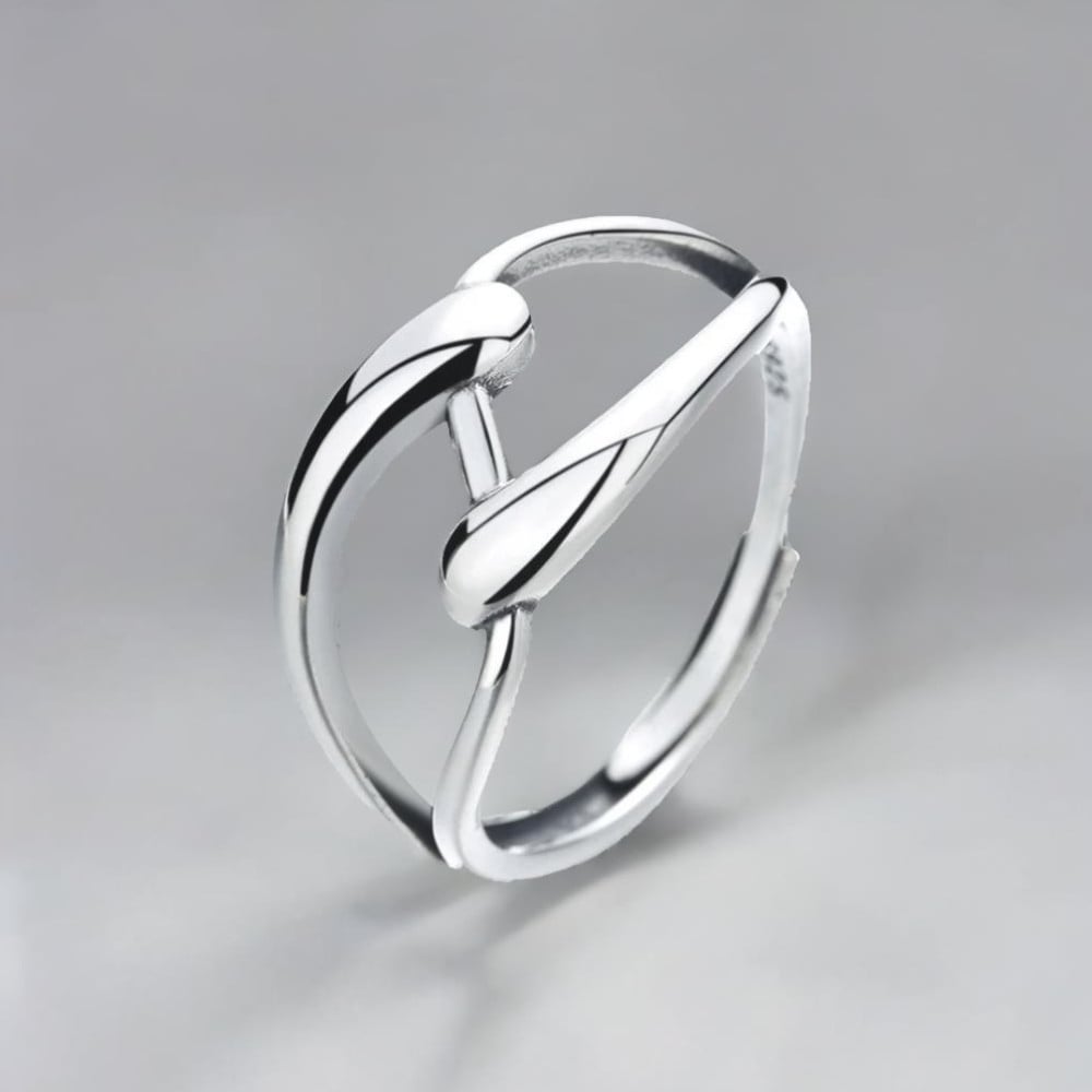 Bague ouverte argent infini