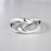 Bague ouverte argent infini
