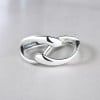 Bague ouverte argent infini