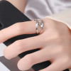 Bague ouverte argent infini