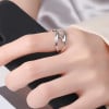 Bague ouverte argent infini