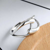 Bague ouverte argent infini