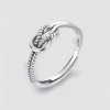 Bague ouverte argent noeud celtique