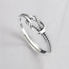 Bague ouverte argent noeud celtique