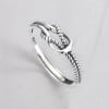 Bague ouverte argent noeud celtique