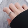 Bague ouverte argent noeud celtique