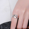 Bague ouverte argent noeud marin
