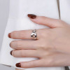 Bague ouverte argent noeud marin